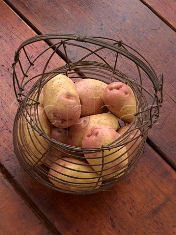 King Edward potatoes in a basket