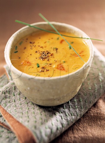 Red pepper and ginger soup