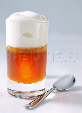 Honey and yoghurt in a glass