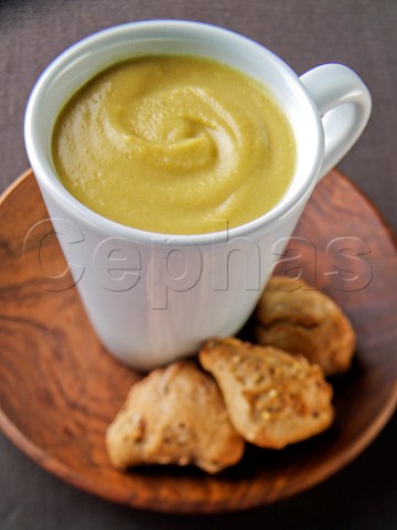 Mug of lentil soup