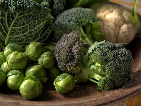 Green vegetables in a bowl