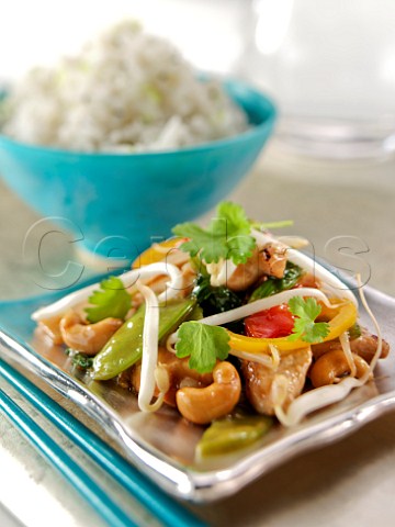 Chinese chicken with rice