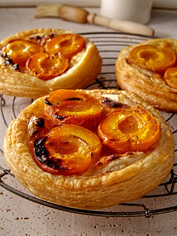 Fruit tarts with apricot filling