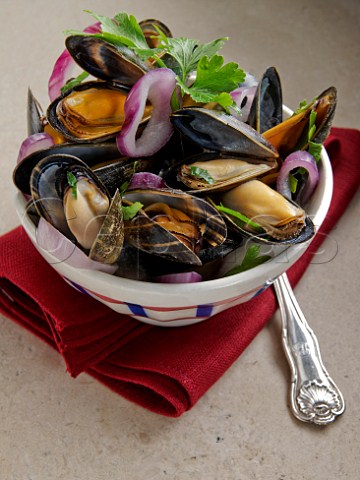 Bowl of Scottish mussels
