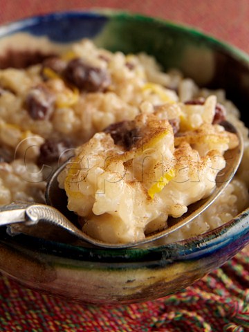 Bowl of mexican aroz con leche