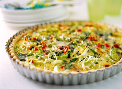 Leek quiche