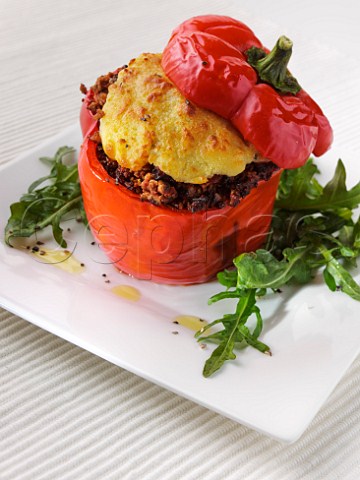 Quorn stuffed red pepper