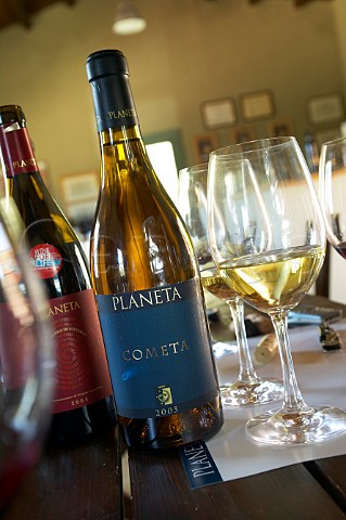 Tasting room at Planeta winery near Sambuca di Sicilia Ulmo Sicily Italy