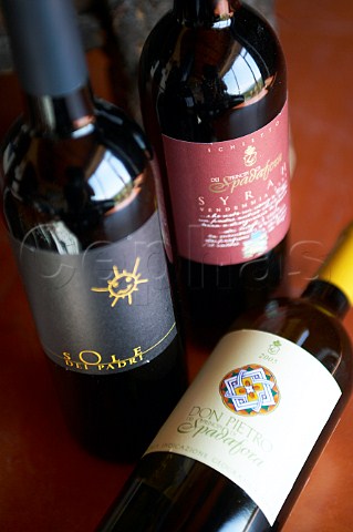Spadafora winery bottles Contrada Virzi Monreale Sicily Italy