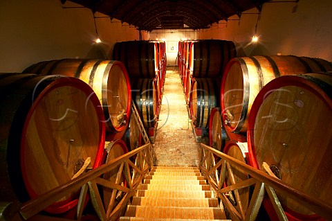 Botti in the cellars of Regaleali Vallelunga Pratameno Sicily Italy