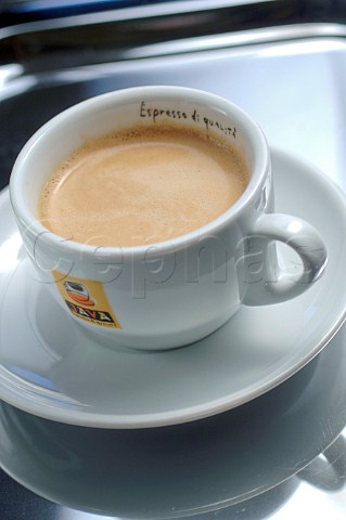 Cup of Java espresso coffee