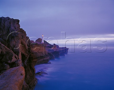 Castlepoint lighthouse at dawn east coast of the North Island New Zealand