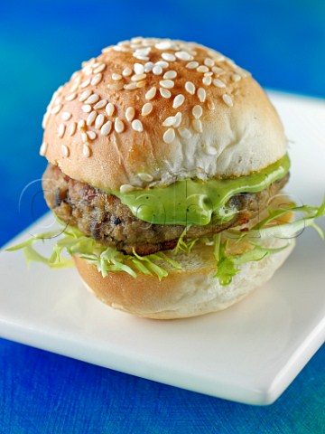 Aubergine burger