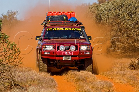 Four wheel drive car on the Canning Stock Route Western Australia