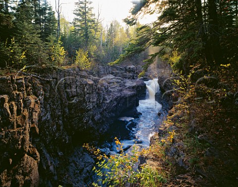 Temperance River in spring Temperance River State park on the North Shore of Lake Superior Tofte Minnesota USA