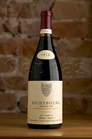 Bottle of 1978 Henri Jayer Richebourg cellar of Palais Coburg Vienna Austria