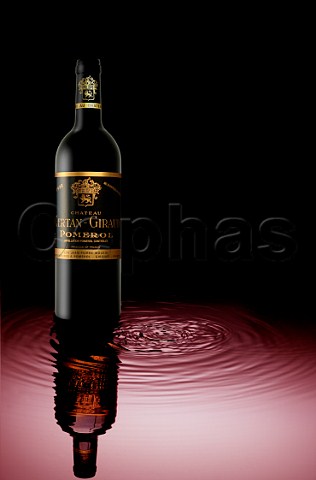 Bottle of Chteau CertanGiraud wine France Pomerol  Bordeaux