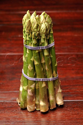 Bundle of asparagus spears