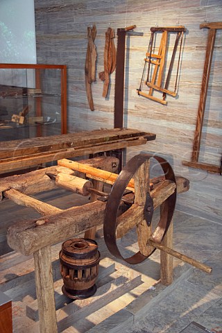 Part of Luz museum founded in 2003 after the village of Luz was relocated when the original site was flooded by the Alqueva dam the largest artificial lake in Europe Luz Alentejo Portugal