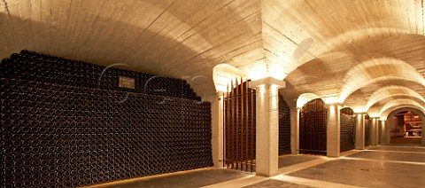 Wine archive in cellar of Chteau de Beaucastel Courthzon Vaucluse France ChteauneufduPape