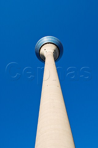 234m tall Rhein Tower Media Harbour Dusseldorf Germany