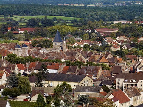 View over the wine village of Buxy SaneetLoire France  Montagny  Cte Chalonnaise