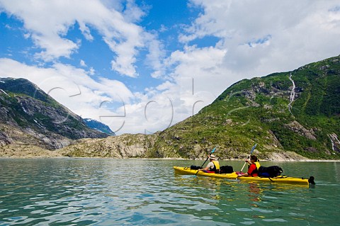 Kayaking on Tunbergsdals Lake Leirdal Norway