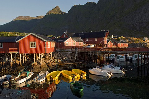 Village of  Lofoten Islands Norway