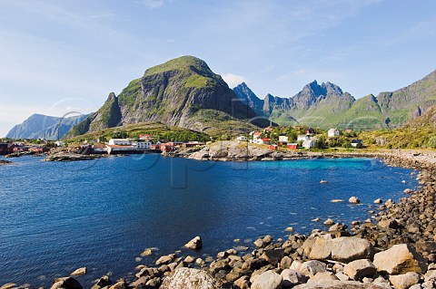 Village of  Lofoten Islands Norway