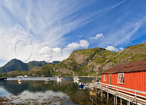 Town of Moskenes Lofoten Islands Norway