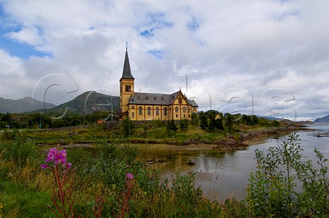 Vgan Church 1898 Kabelvg Lofoten Islands Norway