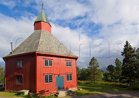 Hadsel Church built in 1824 Hadseloya Island Nordland Norway
