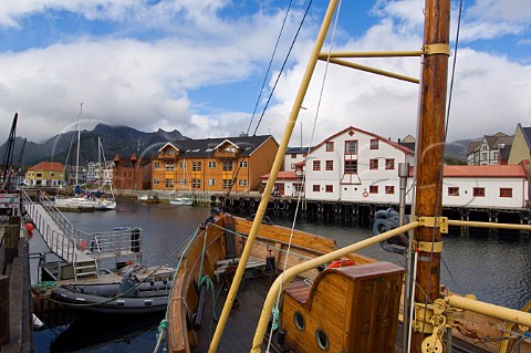 Fishing boats Kabelvg Lofoten Islands Norway