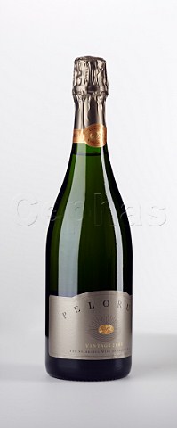 Bottle of Pelorus 2000 the sparkling wine of Cloudy Bay Marlborough New Zealand