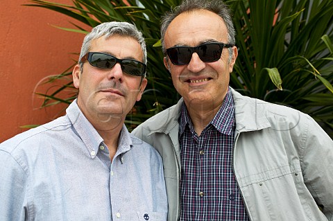 Yiannis Paraskevopoulus l and LeonPantelis Karatsalos owners of Gaia Wines Koutsi Greece Nemea