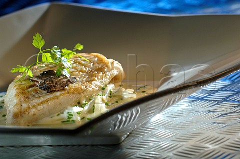 Baked fish with truffle