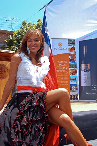 Pilar Joqueira at La Fiesta de la Vendimia Santa Cruz Colchagua Valley Chile
