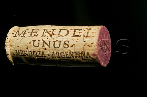 Cork from Mendel Wines Mendoza Argentina