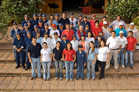 The work force at Luis Felipe Edwards winery Colchagua Valley Chile Rapel