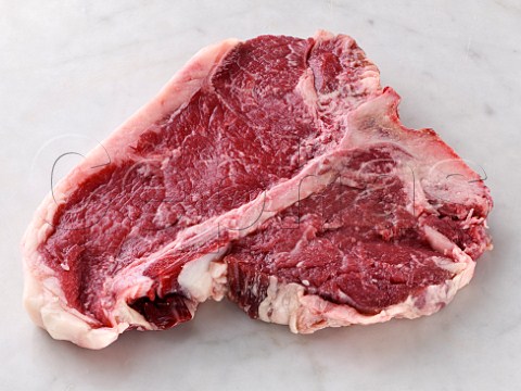 Raw Tbone steak