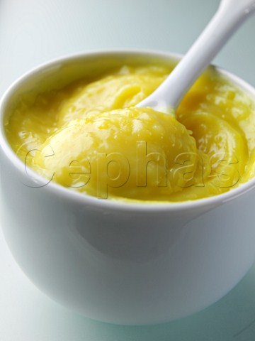 Bowl of lemon curd