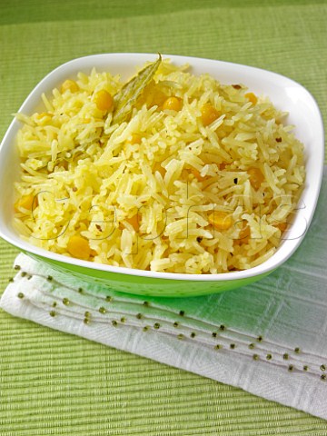 Bowl of lemon rice
