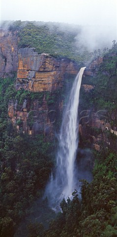 Govetts Leap Falls after heavy rain Blue Mountains National Park New South Wales Australia
