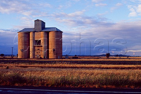 Grain silo near Griffith New South Wales Australia