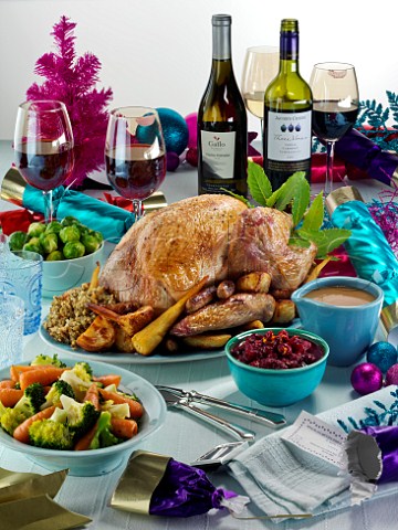 Christmas Roast turkey dinner