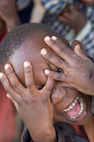 Young boy at the Watu Wa Maana Childrens Home Ruiru Nairobi Kenya