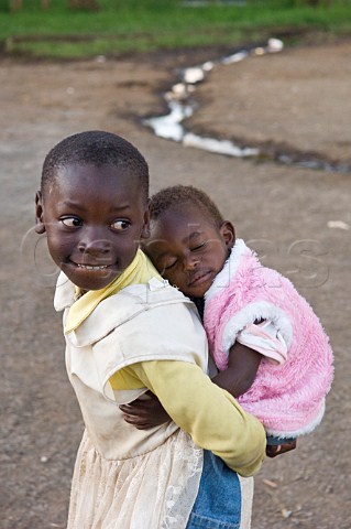 Children at the Watu Wa Maana Childrens Home Ruiru Nairobi Kenya