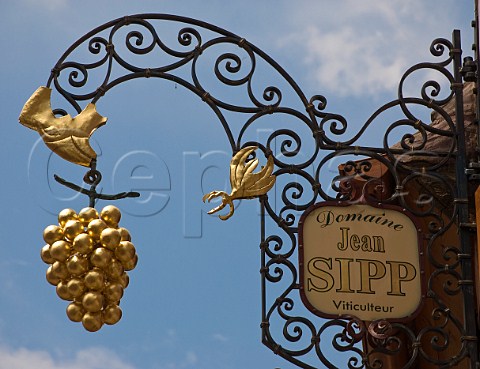 Sign of Domaine Jean Sipp Ribeauvill HautRhin France Alsace
