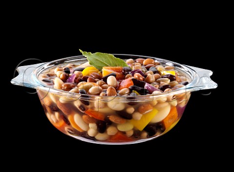 Mixed bean and vegetable casserole