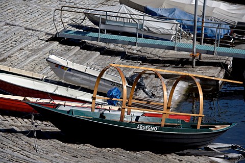 Typical Lake Como boat Lucia Lombardy Italy